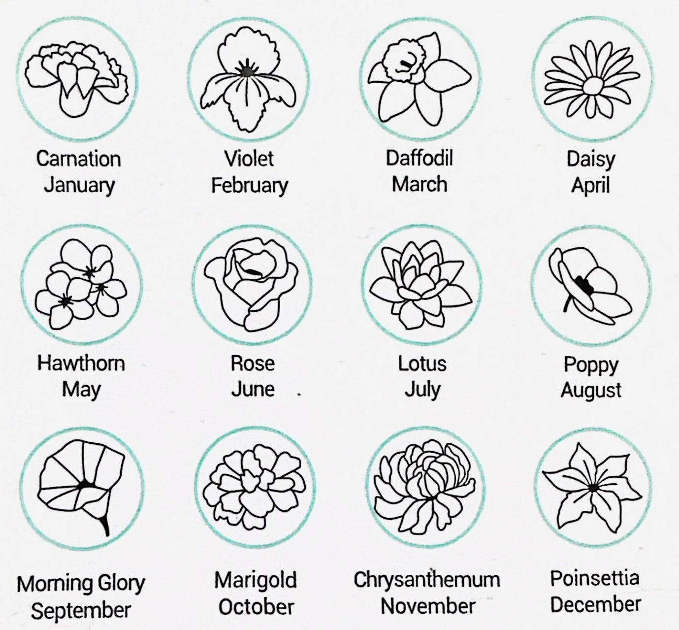 Sterling Silver Pendant February Violet Birth Flower Necklace