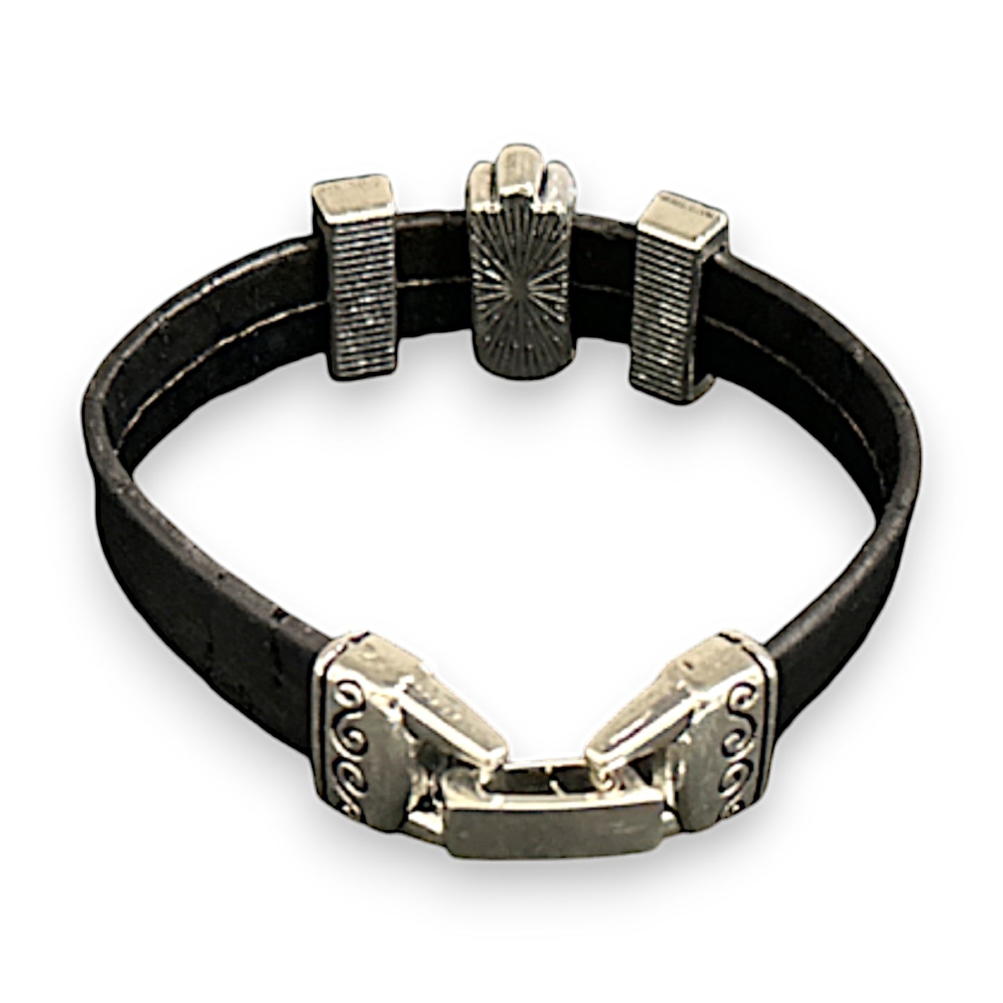 Hamsa Black Cork Bracelet